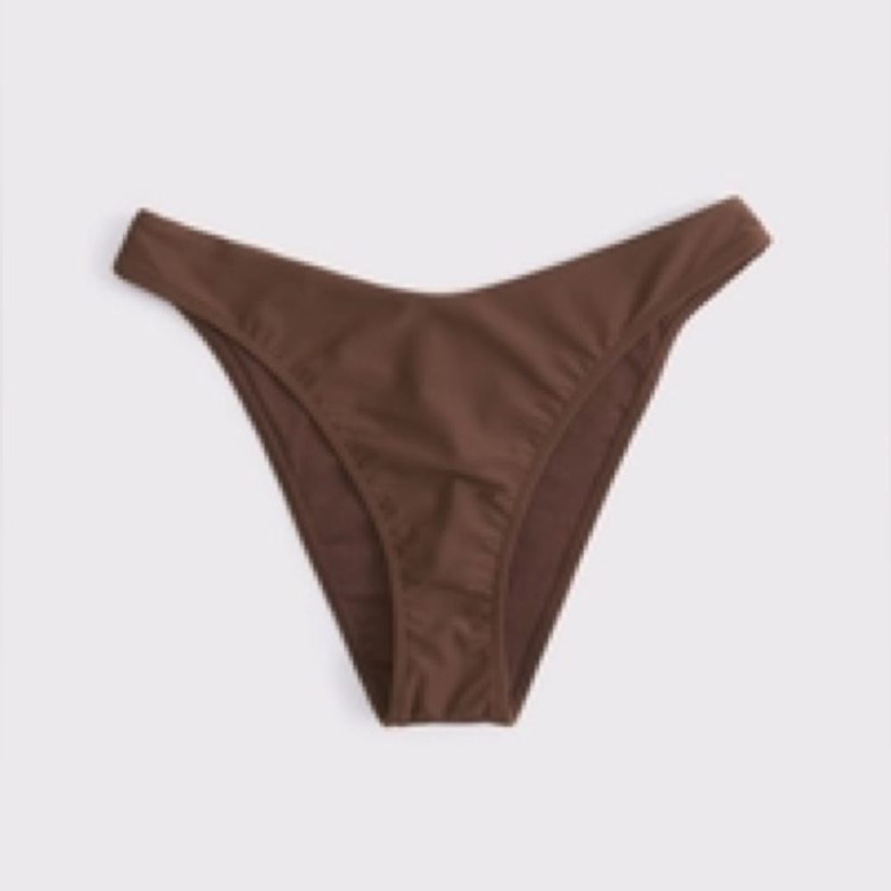Abercrombie & Fitch Brown High-Cut Bikini